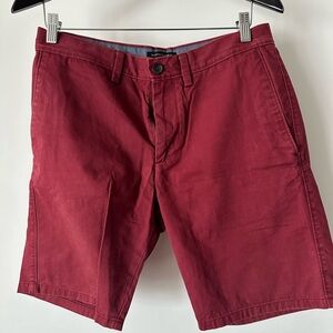 Banana Republic Men's Burgundy Flat Front Shorts